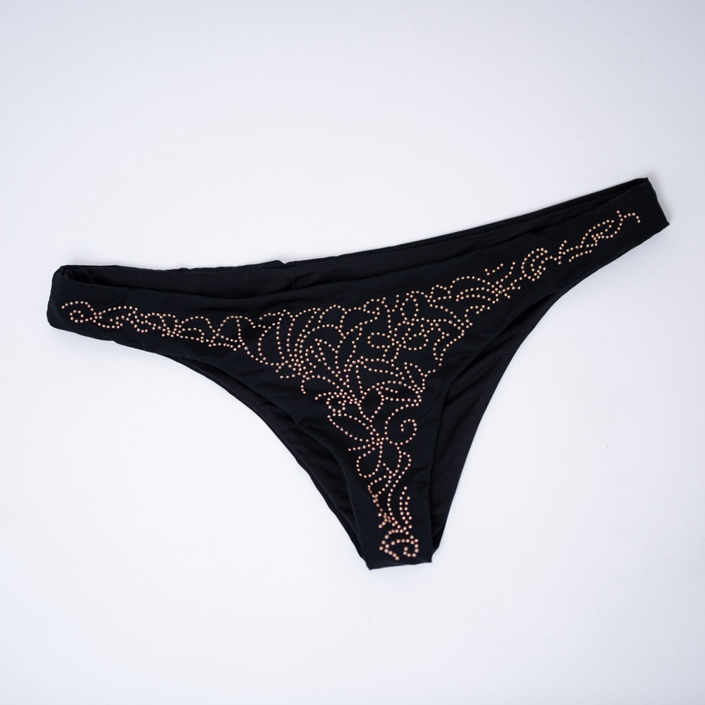 Beach Riot FIJI Bronze studded western festival copper cheeky Bikini Bottom